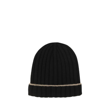 Brunello Cucinelli Black Cashmere Beanie