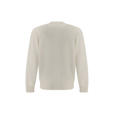 Brunello Cucinelli White Cashmere Cardigan