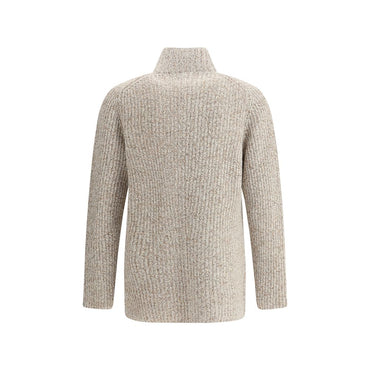 Brunello Cucinelli Beige Fleece Wool Coat