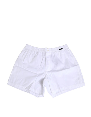 Dolce & Gabbana White Cotton Regular Boxer Shorts Underwear