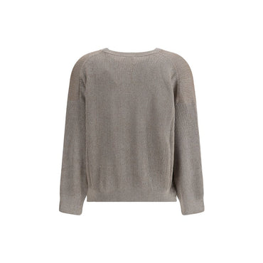 Brunello Cucinelli Beige Cotton Sweatshirt