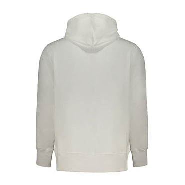 Calvin Klein White Cotton Men Sweater with Hood