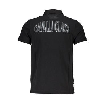 Cavalli Class Nero Cotton Men Polo