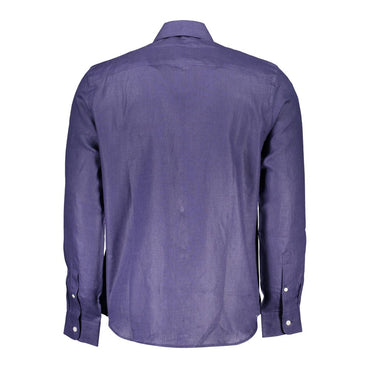 North Sails Blu Linen Men Shirt