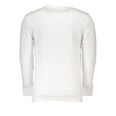 Cavalli Class White Cotton Men Sweater