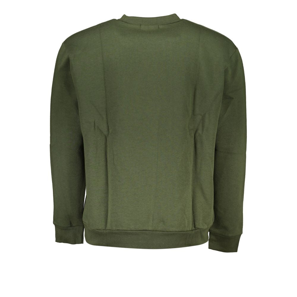 Cavalli Class Green Cotton Men Sweater