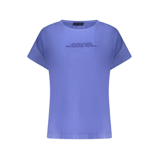 North Sails Blue Cotton Women T-Shirt