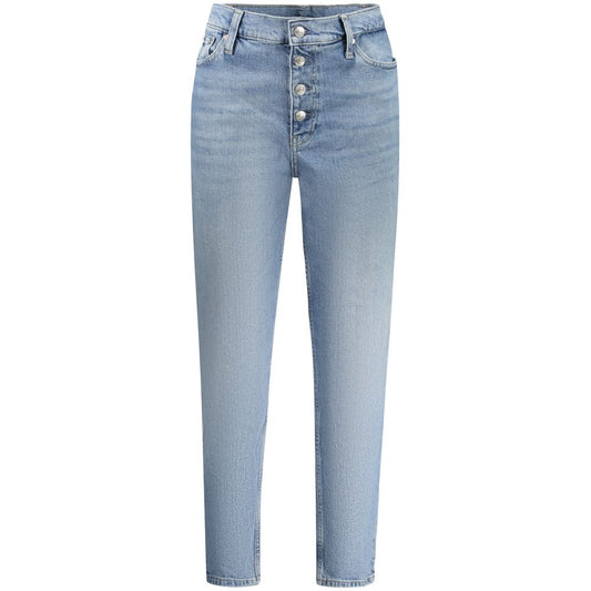 Calvin Klein Blue Cotton Women Jean