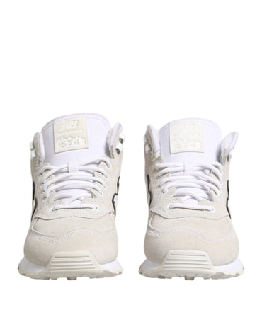 New Balance Off White Suede Sneakers Shoes