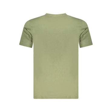 Cavalli Class Green Cotton Men T-Shirt
