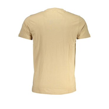 Cavalli Class Beige Cotton Mens T-Shirt