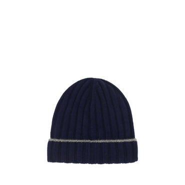 Brunello Cucinelli Blue Cashmere Beanie