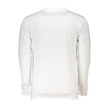 Cavalli Class White Cotton Men Sweater