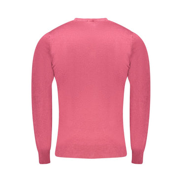 Cavalli Class Red Viscose Men Sweater