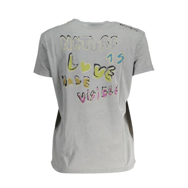 Desigual Gray Cotton T-Shirt