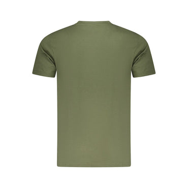 Cavalli Class Green Cotton Men T-Shirt