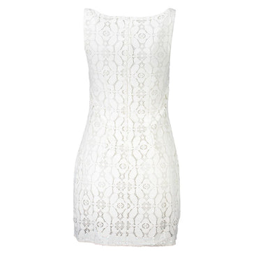 Desigual White Polyester Dress