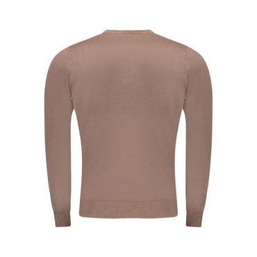Cavalli Class Brown Viscose Men Sweater