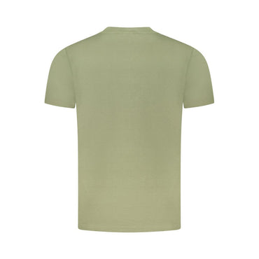 Cavalli Class Green Cotton Men T-Shirt