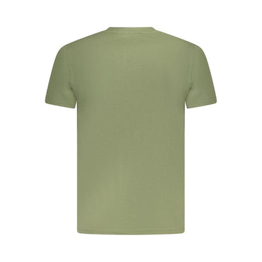 Cavalli Class Green Cotton Men T-Shirt