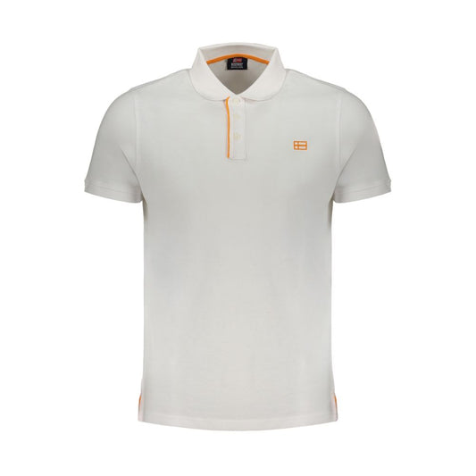 Norway 1963 White Cotton Men Polo Shirt