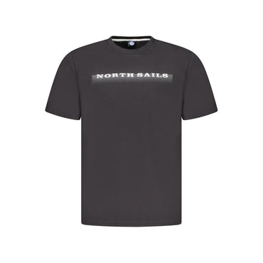 North Sails Black Cotton Men's T-Shirt