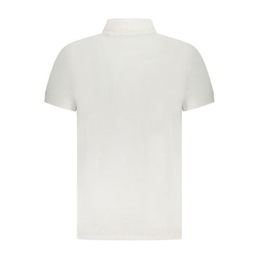Cavalli Class White Cotton Men Polo Shirt