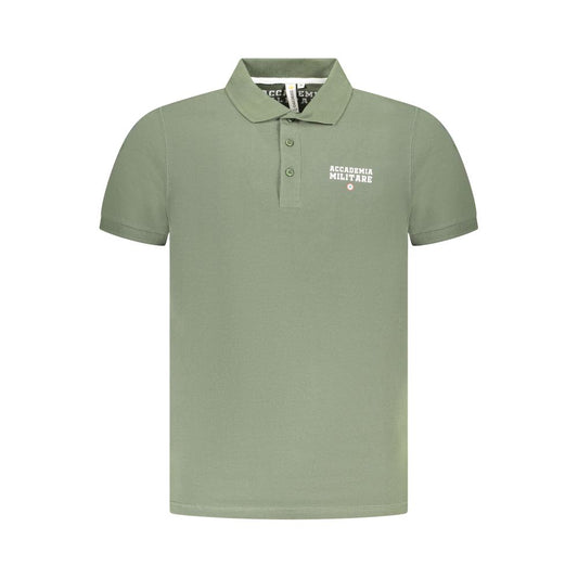 Accademia Militare Green Cotton Polo Shirt