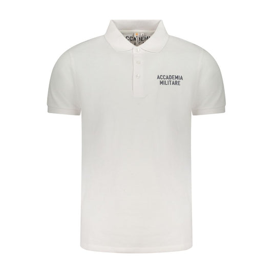 Accademia Militare White Cotton Men's Polo Shirt