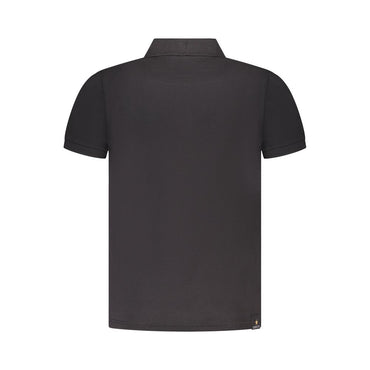 Accademia Militare Black Cotton Polo Shirt
