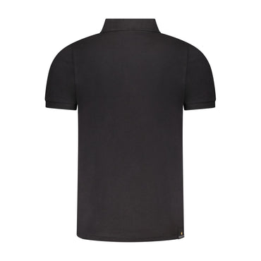 Accademia Militare Black Cotton Men Polo-Shirt