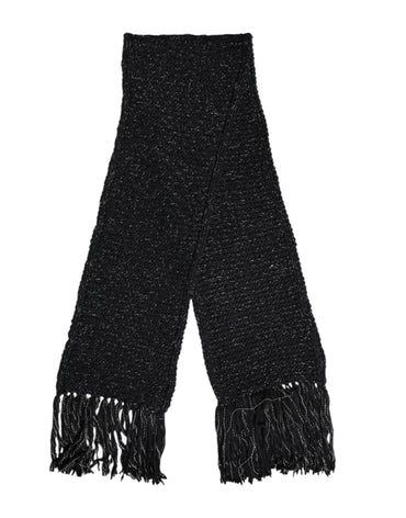 Dolce & Gabbana Black Cashmere Neck Warmer Wrap Shawl Scarf