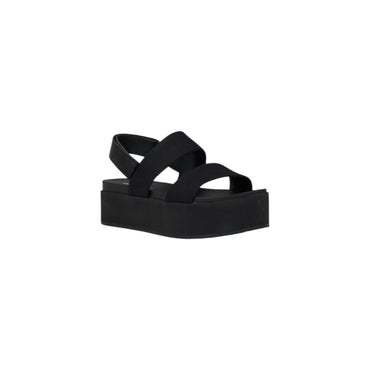 Calvin Klein Jeans Black Organic Cotton Platform Sandals