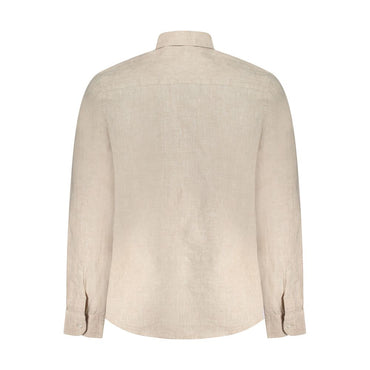 North Sails Beige Linen Men Shirt