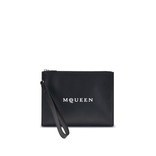 Alexander McQueen Black Calf Leather Bos Taurus Wallet