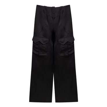 Tom Ford Black Viscose Cargo Pants