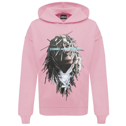 Comme Des Fuckdown Pink Cotton Men Sweater