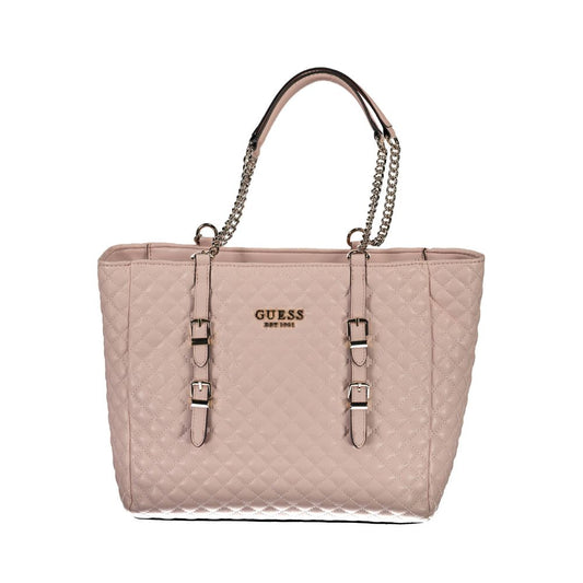 Guess Jeans Pink Polyethylene Handbag