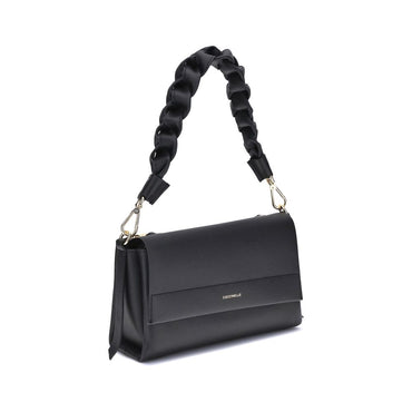 Coccinelle Black Calf Leather Bos Taurus Shoulder Bag