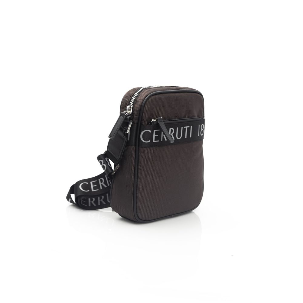 Cerruti 1881 Brown Leather Women Crossbody Bag