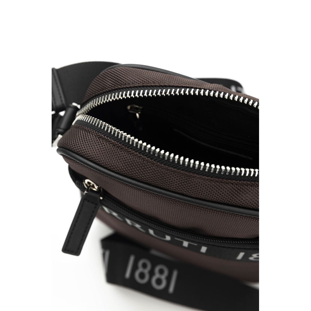 Cerruti 1881 Brown Leather Women Crossbody Bag