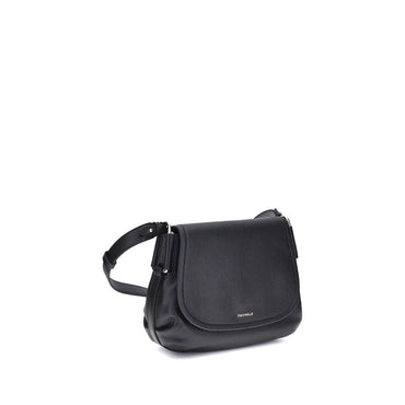 Coccinelle Black Calf Leather Bos Taurus Shoulder Bag