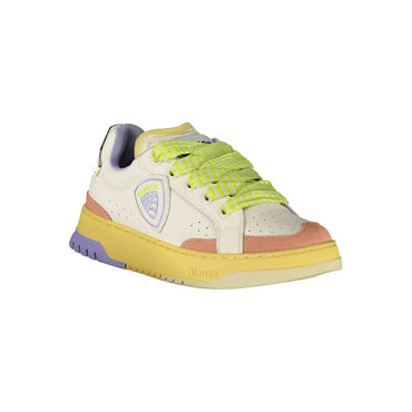 Blauer White Leather Women Sneaker