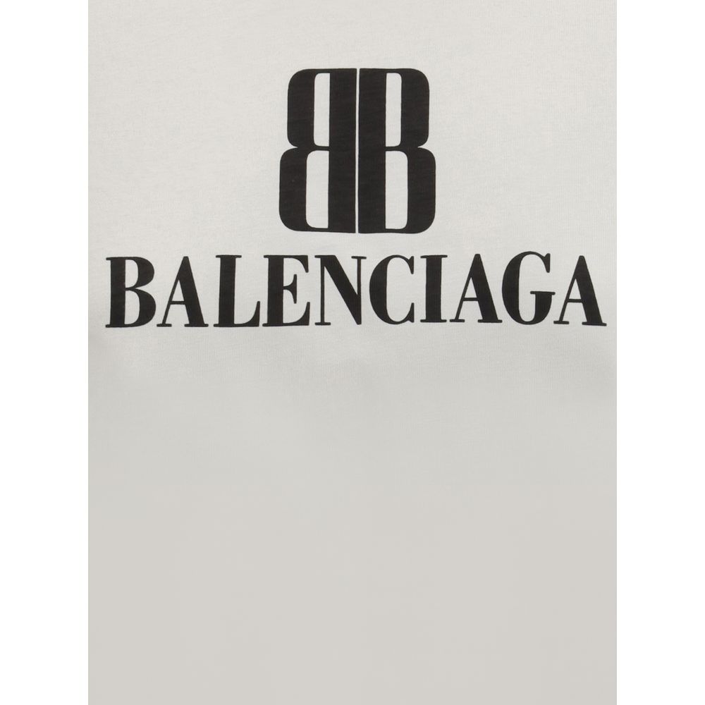 Balenciaga Gray Cotton T-Shirt
