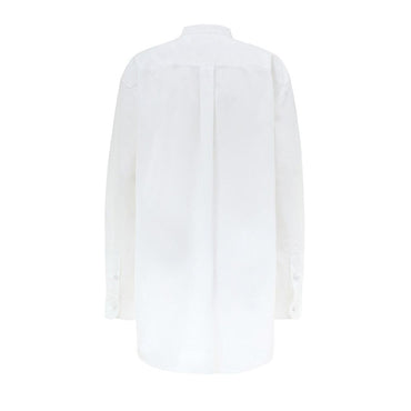 Gucci White Cotton Blouse