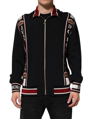 Dolce & Gabbana Black DG King Full Zip Sweatshirt Sweater