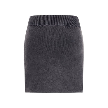 Alexander Wang Gray Cotton Mini Skirt