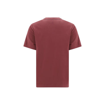 Brunello Cucinelli Bordeaux Cotton T-Shirt