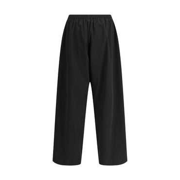 Balenciaga Black Polyester Casual Pants
