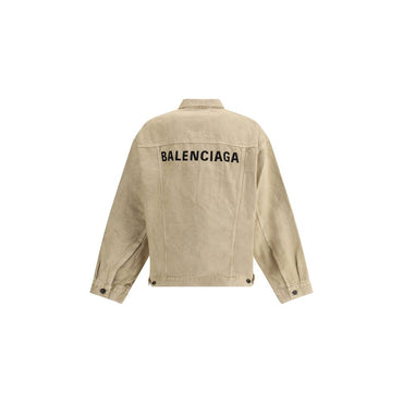 Balenciaga Beige Cotton Denim Jacket